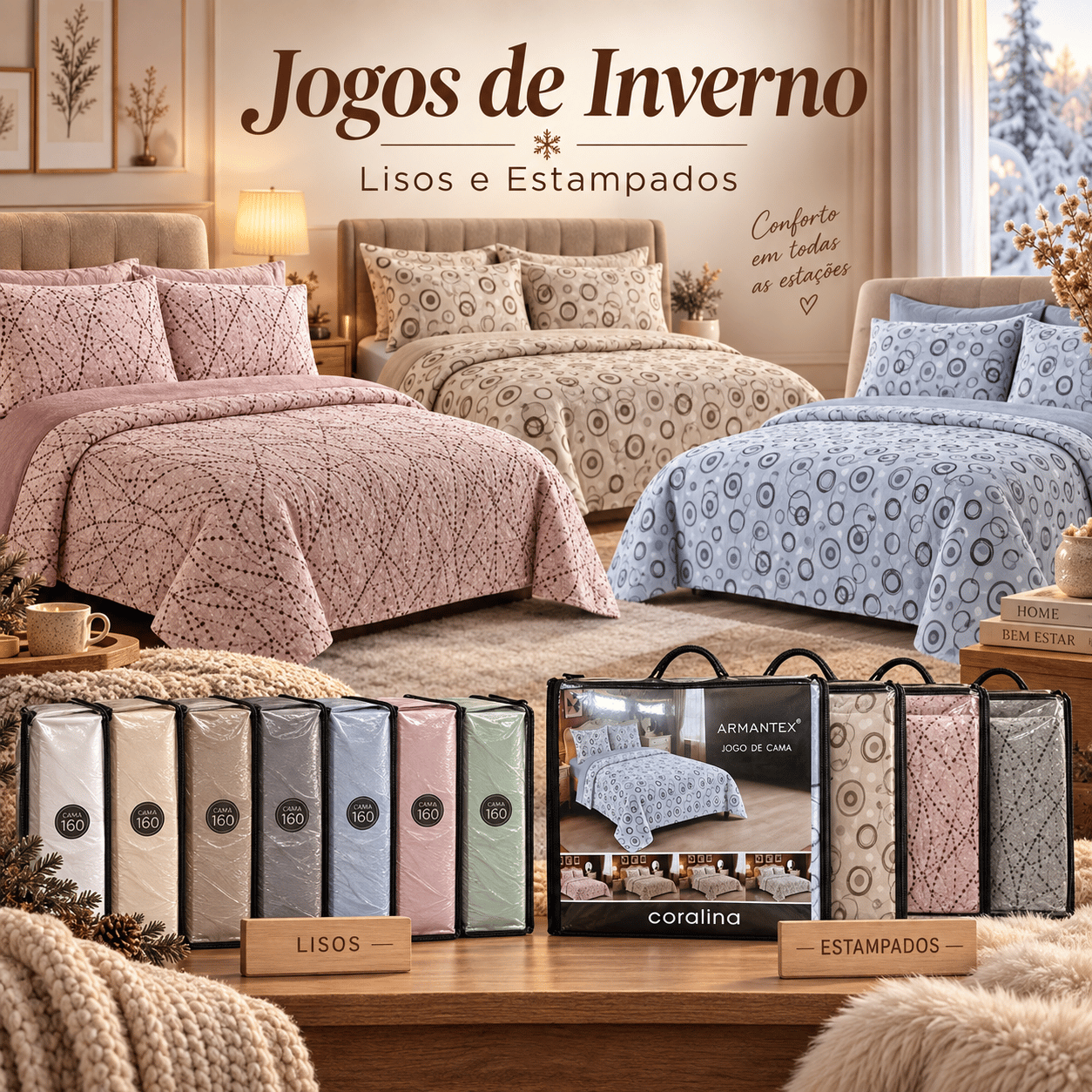 Jogos de Cama de Inverno ❄️🛏️